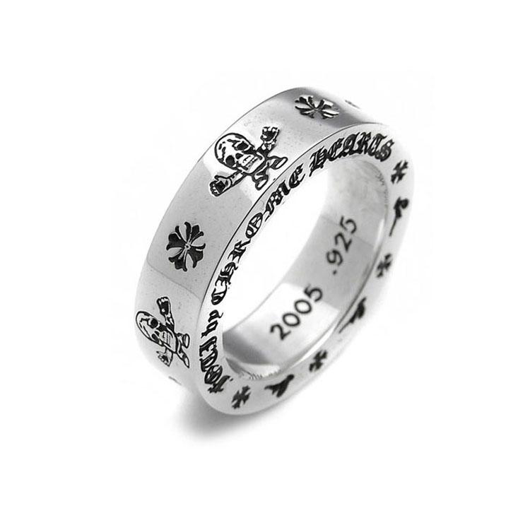 Chrome Hearts Ring Harris Teeter Print 925 Pure Silver On Sale Online ...