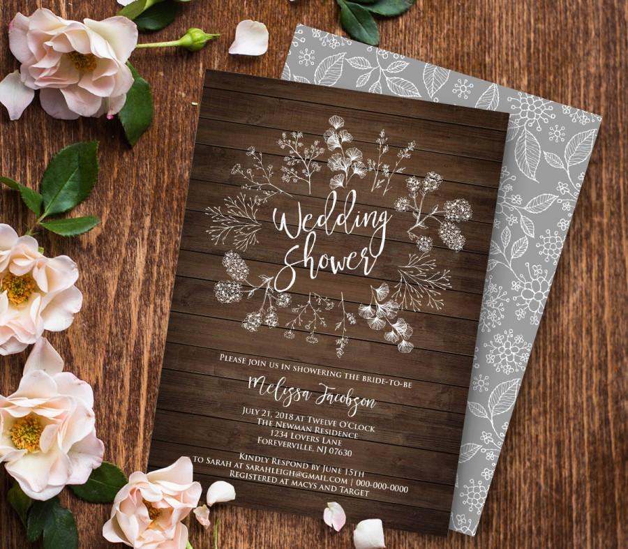 Wedding Shower Invitation Template, Couples Shower Printable, DIY ...