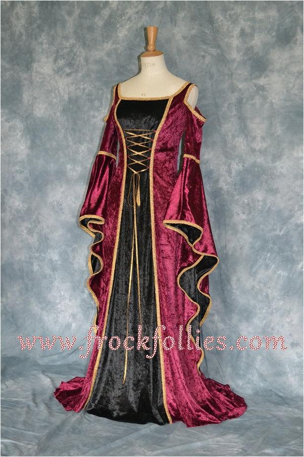 Renaissance Gown,Elvish Wedding Dress, Handfasting Dress,Medieval Gown ...