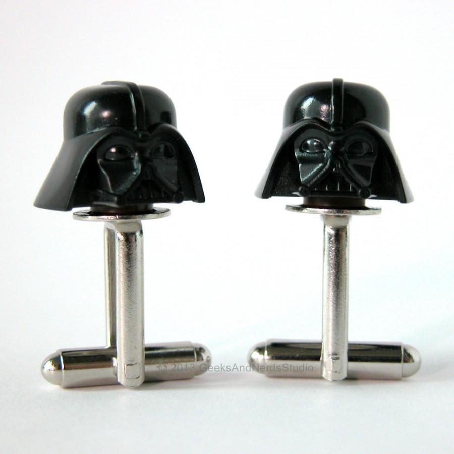 Darth Vader Cufflinks Lego Star Wars Groomsmen Gift Mens For Him Best Man Geek Wedding Jewelry