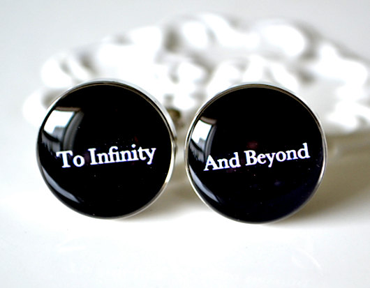 To Infinity And Beyond Cufflinks Wedding Day Keepsake Gift For To Infinity And Beyond Cufflinks Wedding Day Keepsake Gift For Groom Husband