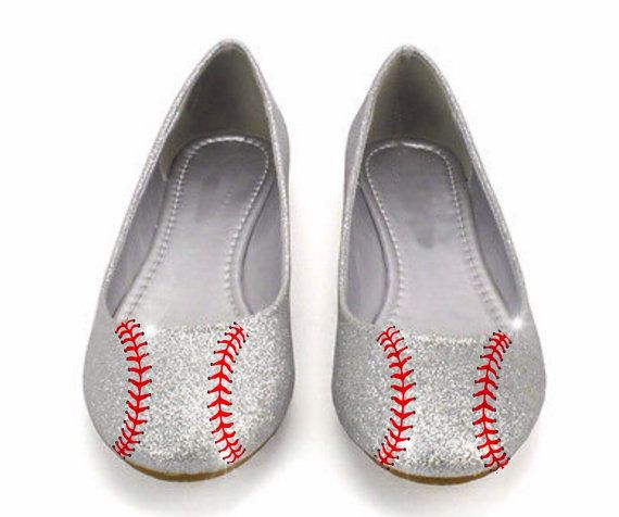 Women S Sparkly Baseball Shoes Silver And Red Glitter Sch Women S Sparkly Baseball Shoes Silver And Red Glitter Sch Ballet Ballerina Flats Wedding Bride Jersey White Blue Colors