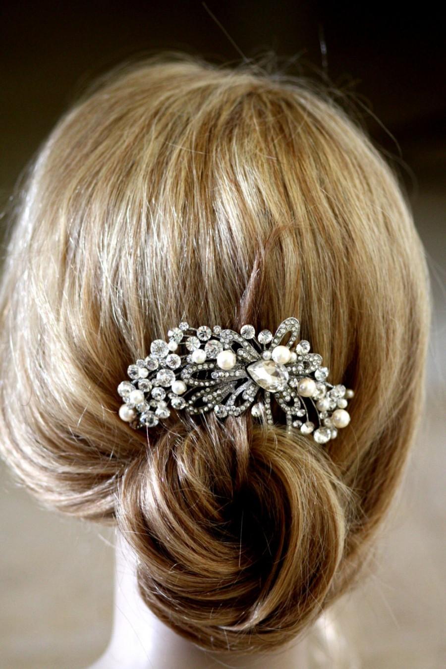 Vintage Pearl Wedding Hair Accessories 3