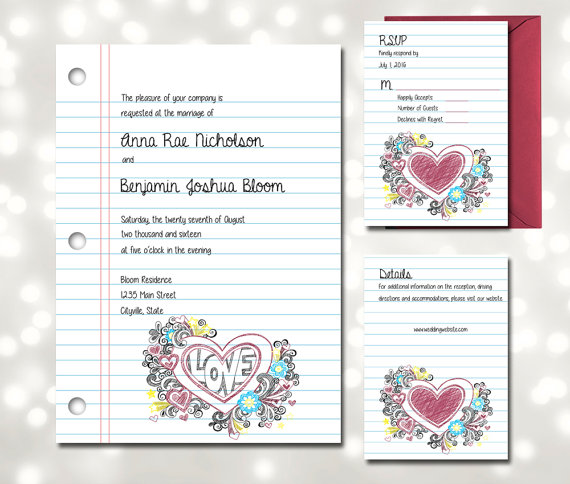 Love Notes Wedding Invitations 8