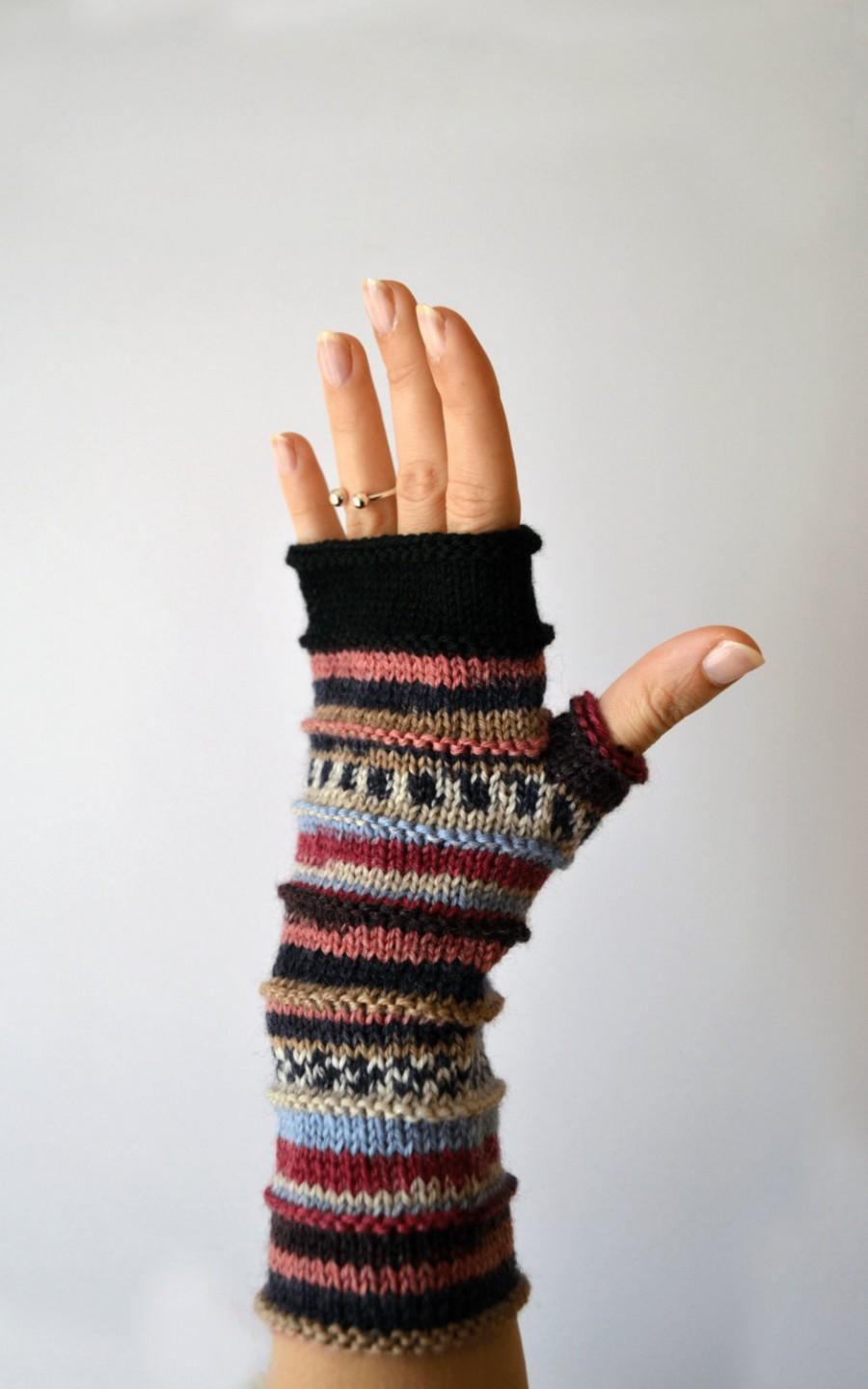 Black Friday Sale - Colorful Fingerless Gloves - Christmas Gift ...
