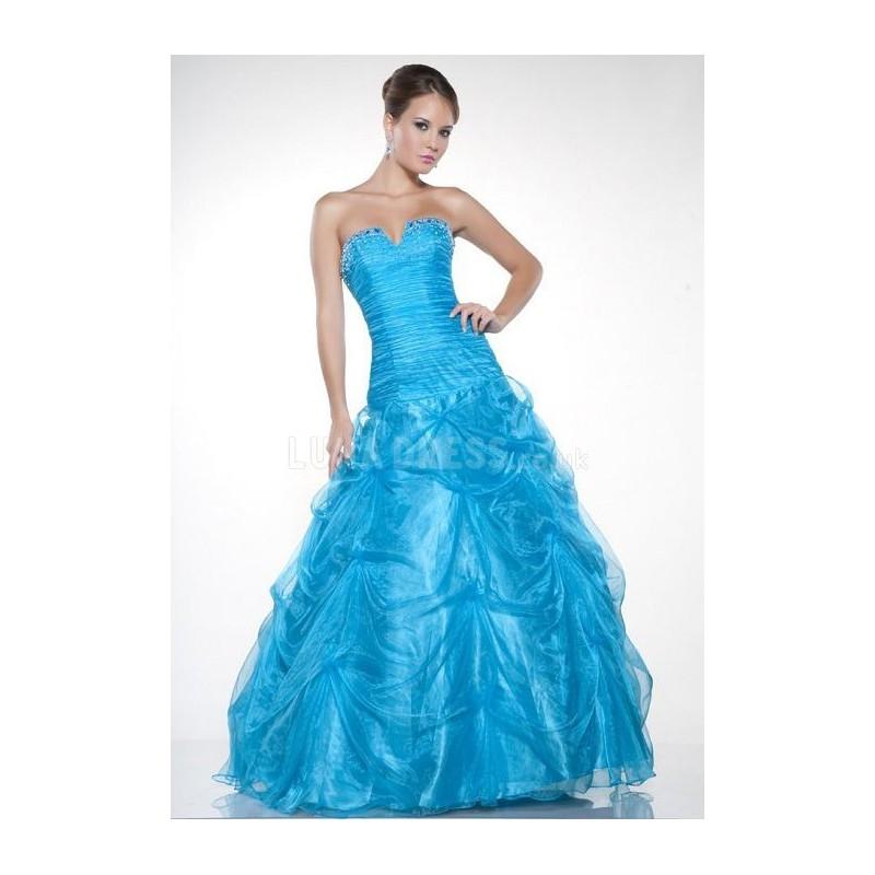 Awesome Strapless A Line Organza Spring Prom Party Dress - Compelling ...