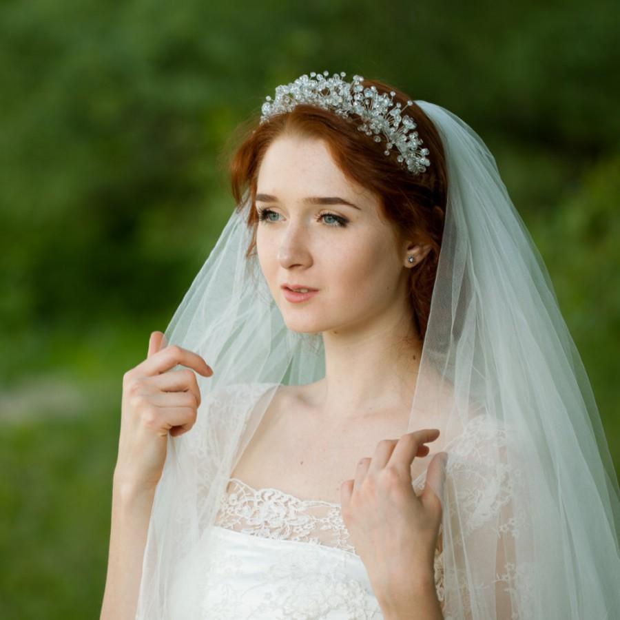 Long Hair Wedding Hairstyles With Veil And Tiara - Wedding Hair With