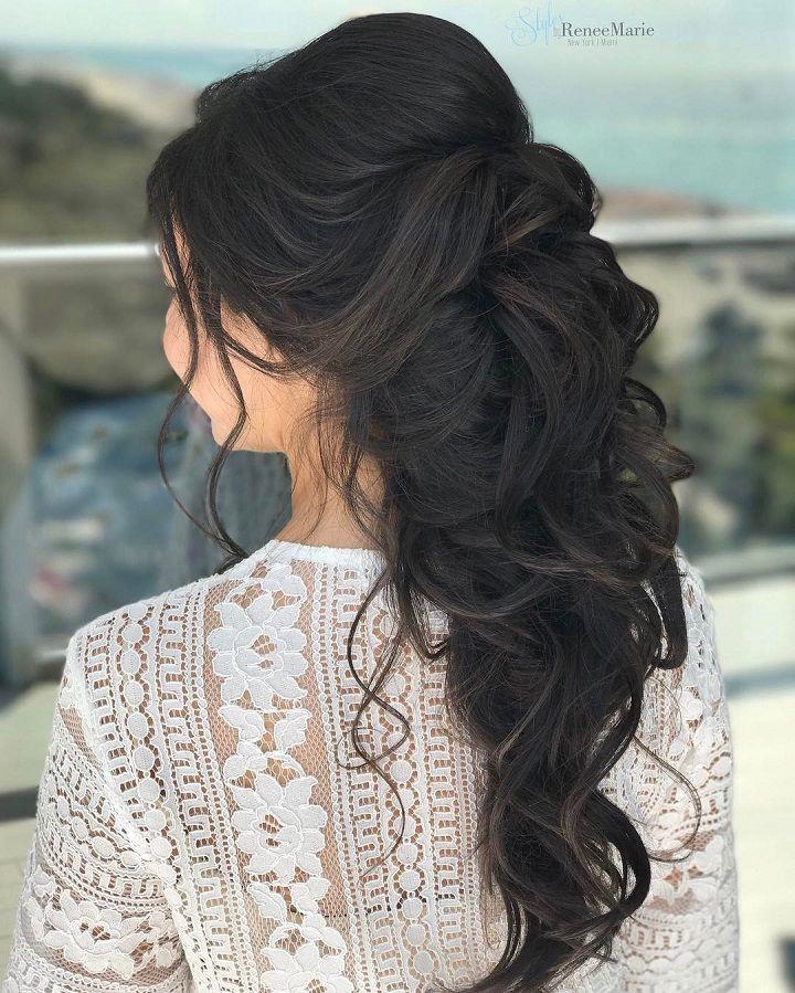 Half Up Half Down Wedding Hairstyle Get Inspired By Fabulous Wedding ...