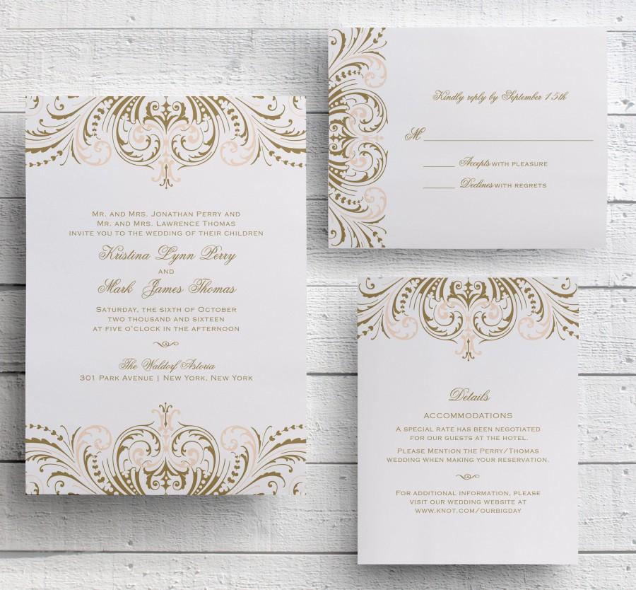 Great Gatsby Wedding Invitation Templates 1