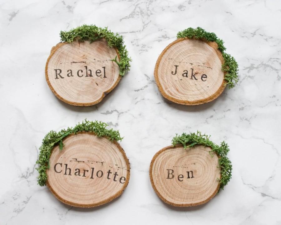 Wedding Place Cards Rustic, Wooden Name Place Settings