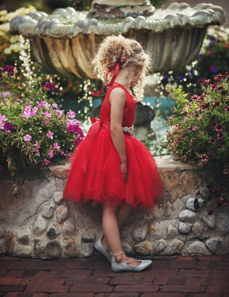 Flower Girls Dress, Flower Girl Dresses, Red Christmas Dress, Red Tulle ...