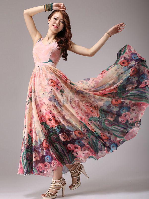 Elegant Floral Maxi Dresses Inspiration For Your Party #2777757 - Weddbook