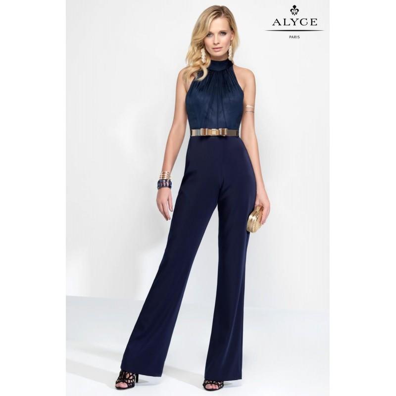 Alyce Claudine 2576 Halter Top Formal Jumpsuit - Brand Prom Dresses ...