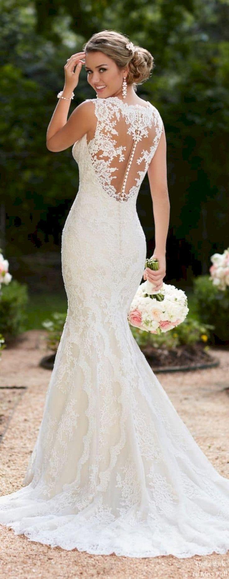 Open Back Lace Wedding Dresses in 2023 Learn more here | blackwedding3