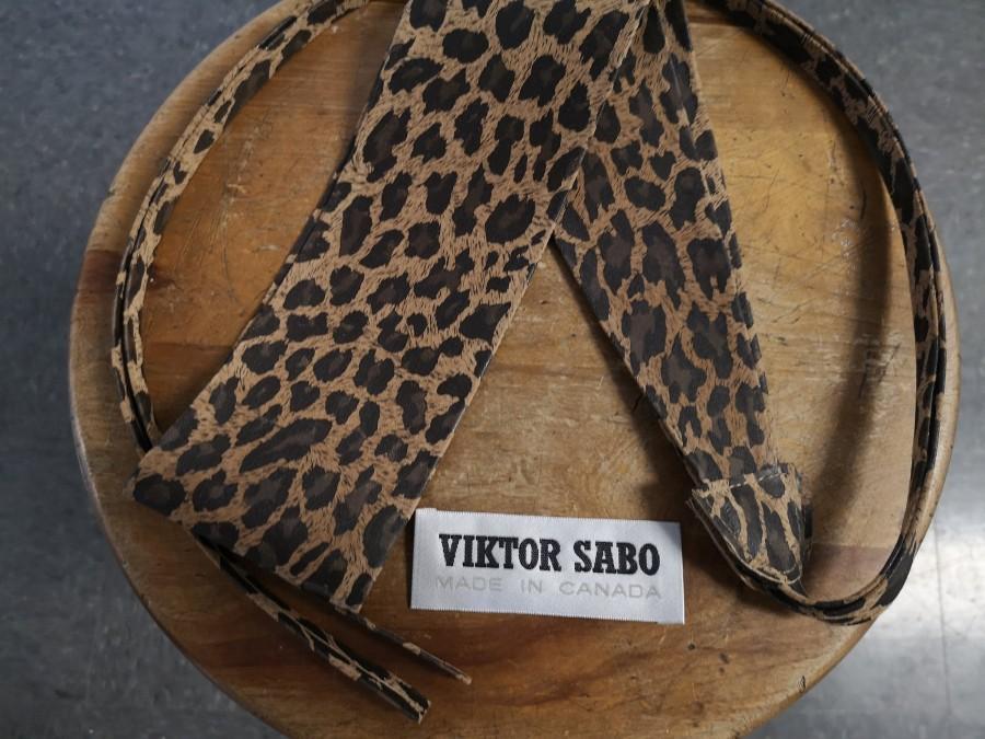 New VIKTOR SABO Canadian Exclusive Handmade Obi Leopard Lambskin Print ...