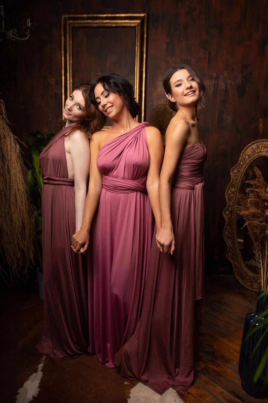 Infinity Bridesmaid Party Dress With Free Bandeau, Convertible Dress ...